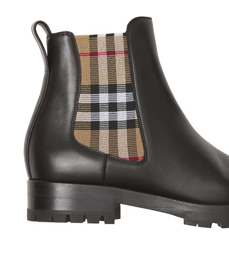 burberry vintage check slides|burberry vintage check chelsea boots.